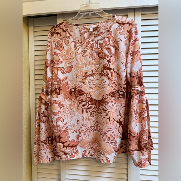 LC Lauren Conrad Tops - Lauren Conrad Women's Paisley Print Top Sz XL